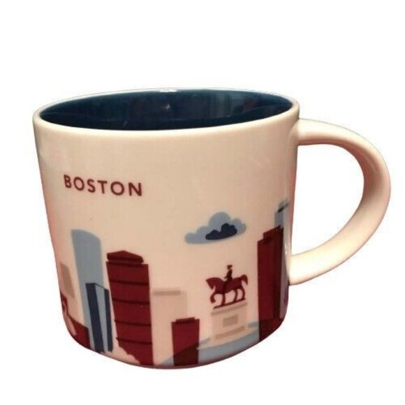 Starbucks Coffee Mug Boston You Are Here Collection Series 14 Oz Mug 2017 - Picture 1 of 4